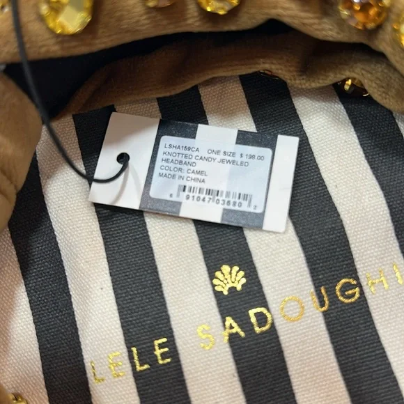 Lele Sadoughi knotted candy jeweled headband, brand new - Picture 3 of 3